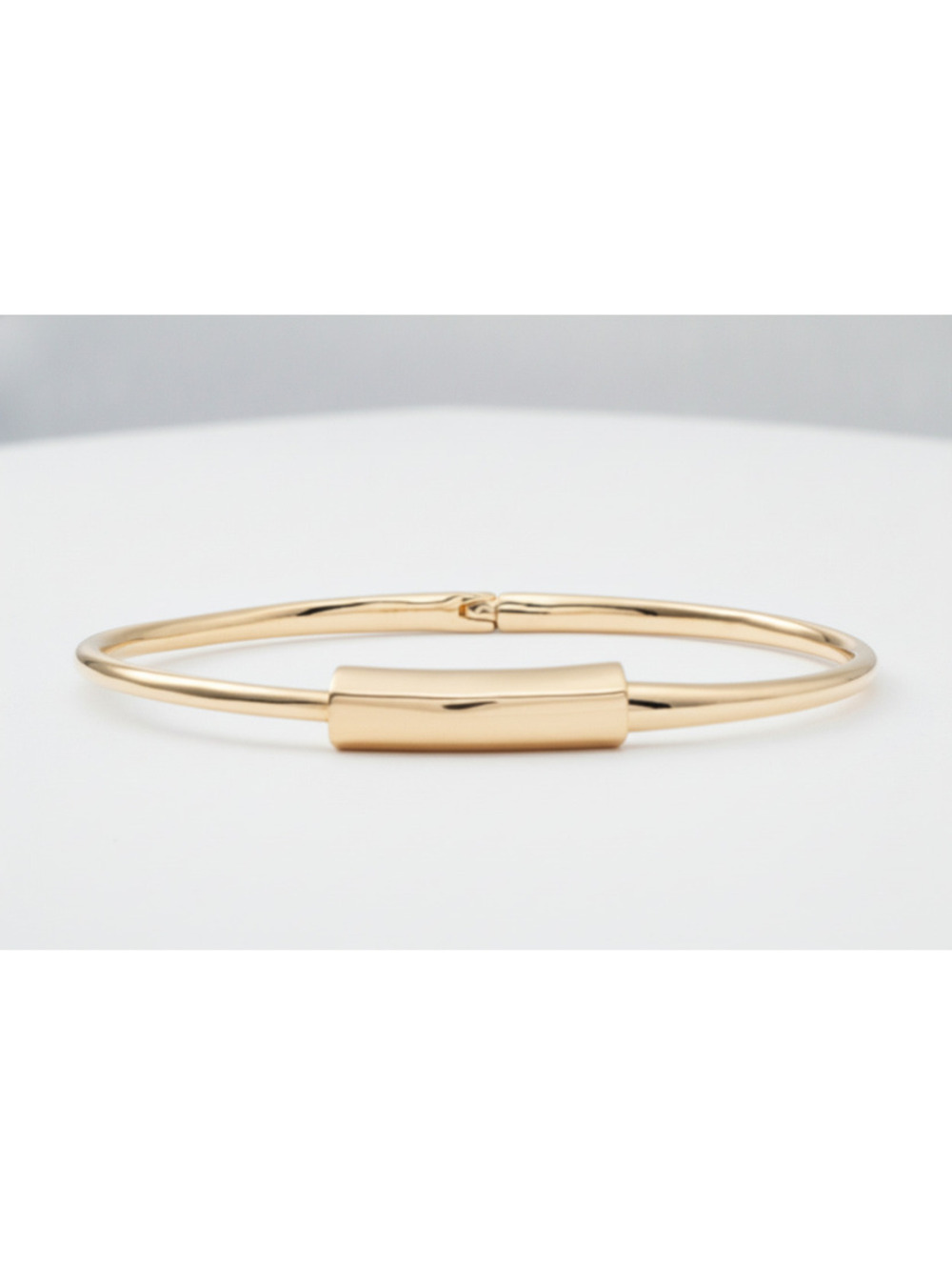 ALLSAINTS Hinged Bangle Bracelet, Designer Jewellery, Small/Medium Size